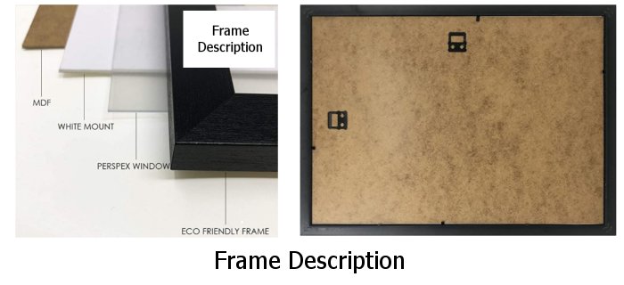 Framed Art Print Frame Description